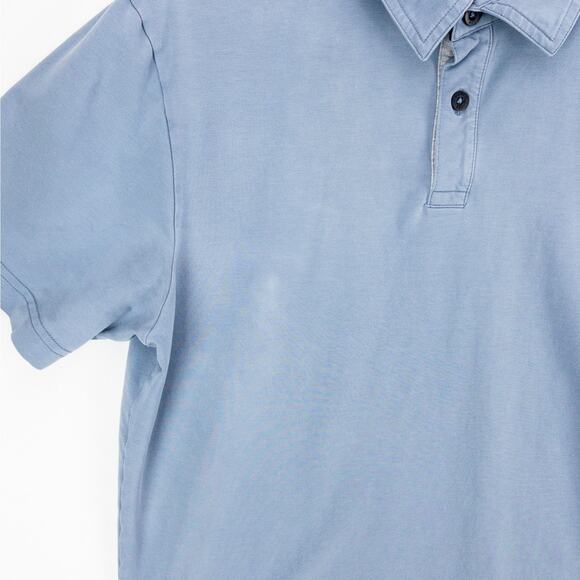 Public Rec Pima Cotton Polo Shirt Men’s Medium Blue Stretch Casual Soft Logo - Picture 5 of 11